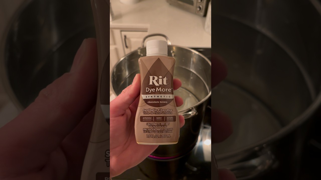 How to use Rit Dye. We turned a stained up white crewneck into a brand new brown one with Rit Dye