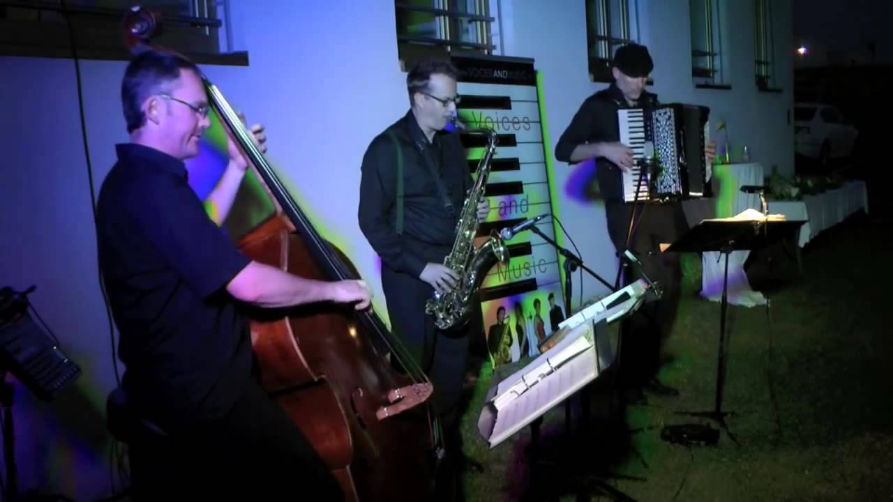 UNPLUGGED TRIO / Band - Voices And Music, Saxophon, Akkordeon und Kontrabass