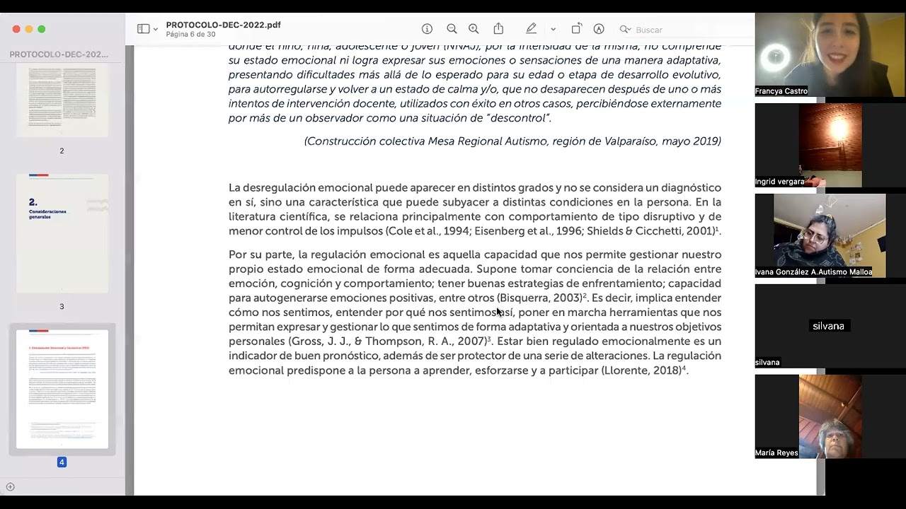 Revisemos el Protocolo DEC (Desregulación emocional y conductual)