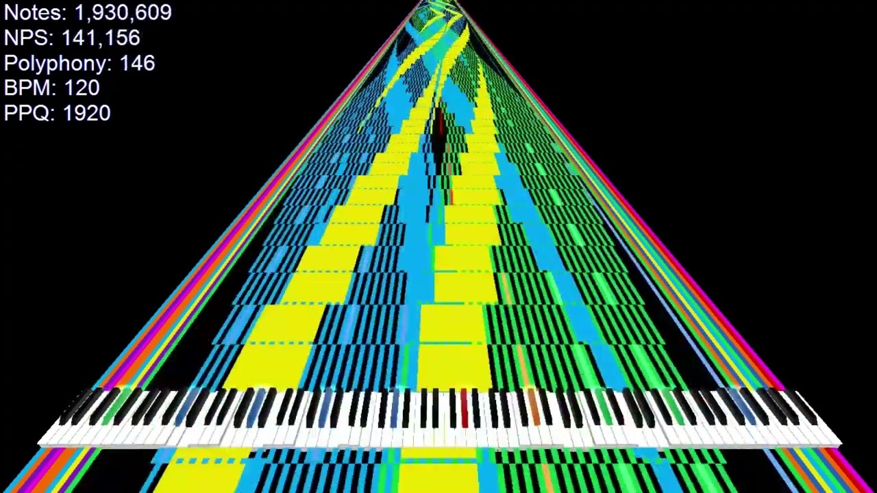 [Black MIDI] HAHA Song ~ 1 Billion Notes