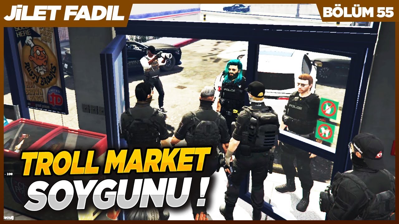 TROLL MARKET SOYGUNU :)) GTA 5 ROLEPLAY KOMİK ANLAR