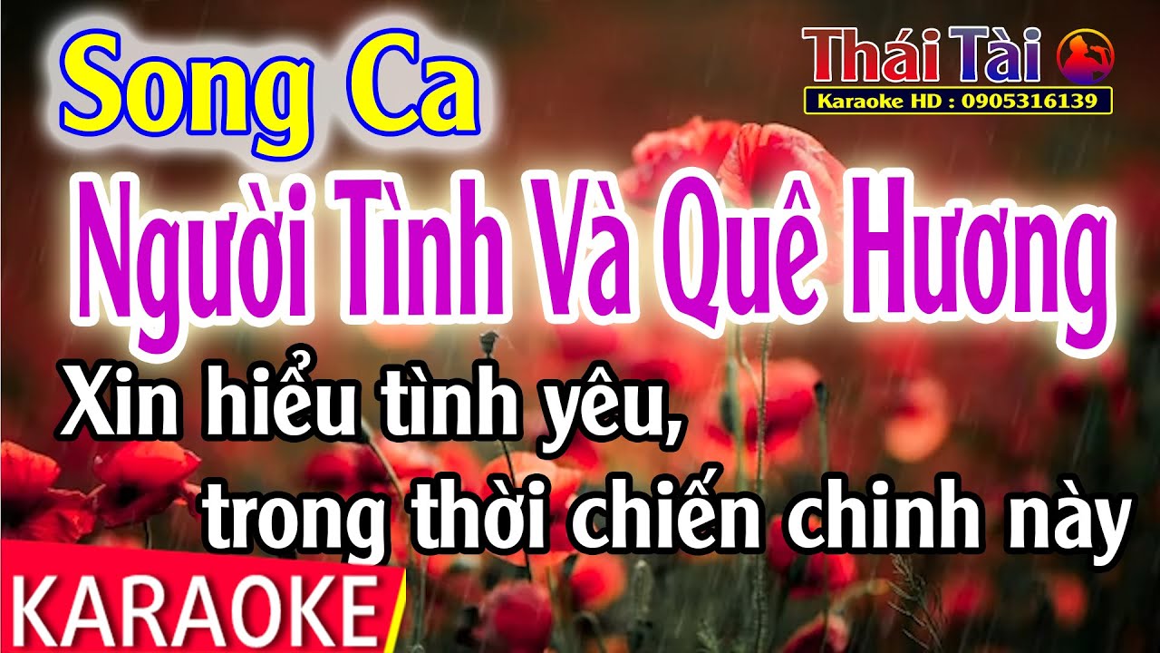 Karaoke Người Tình Và Quê Hương Song Ca - Thái Tài