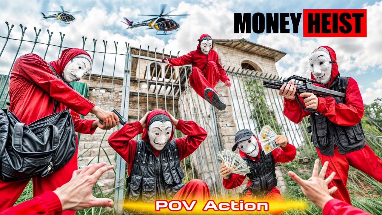 PARKOUR VS MONEY HEIST! 2 | BAD GUYS: No ESCAPE for POLICE, chase ends (BELLA CIAO REMIX) Epic POV