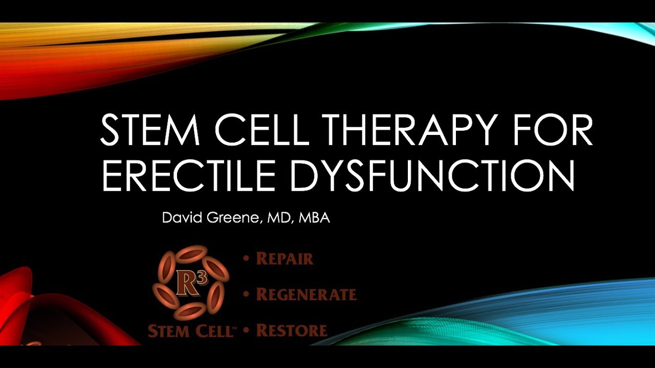 Stem Cell Therapy for Erectile Dysfunction