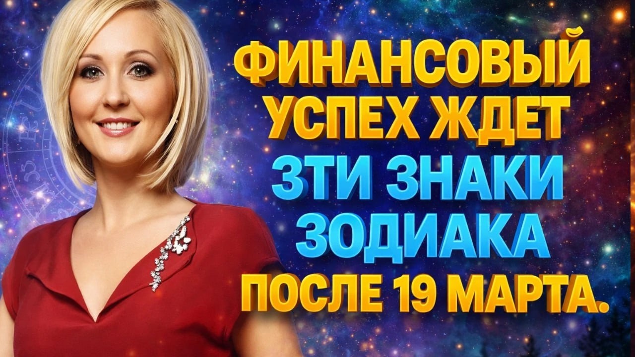 Василиса Володина: Финансовый успех ждет эти знаки зодиака после 19 марта.