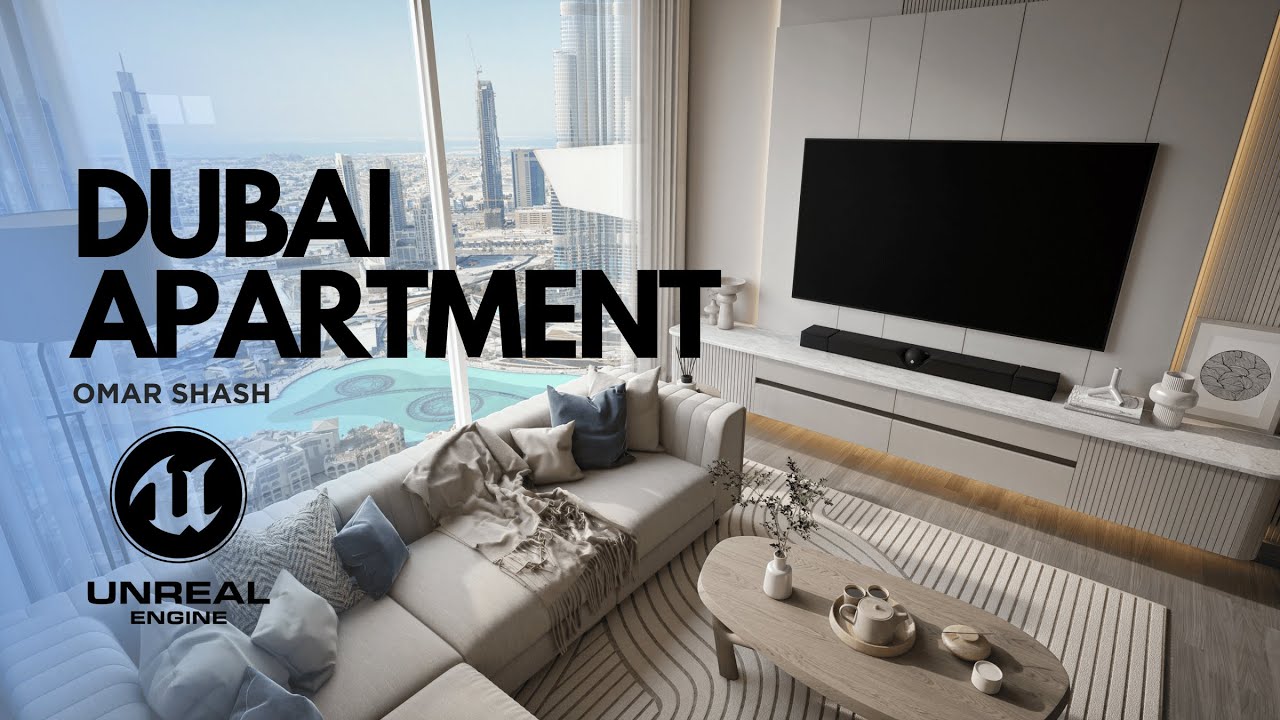 Cozy Modern Apartment Tour in Dubai | Designed in Unreal Engine 5