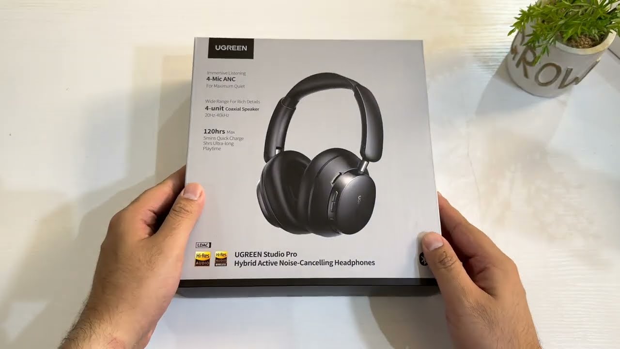 Best Wireless Headphones! ANC Transparency Mode LDAC High Res Audio Ugreen Studio Pro Unboxing