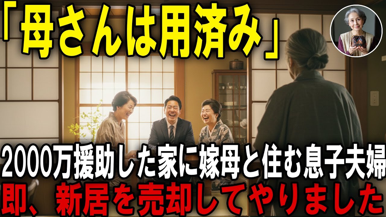 夫が遺してくれた2000万で援助した二世帯新居に嫁母と住み、私を物置へ追いやる息子夫婦。全員まとめて地獄へ落としてやりました
