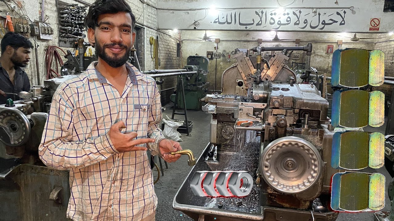 Watch How this Incredible Machine Produces Hex Nuts Instantly!
