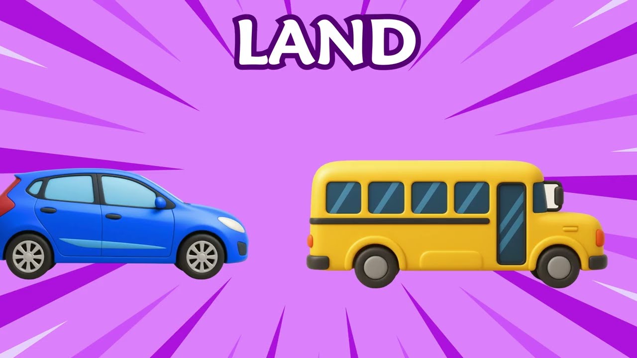 Learning with Ready Kids | learning video for toddlers | transportation for kids