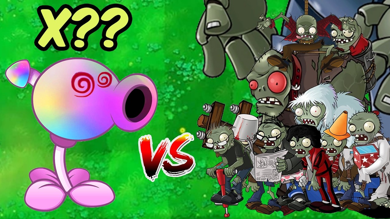 PVZ 1 Challenge - Which Zombies Are Immune To Hypno Pea ? - PvZ Chaos