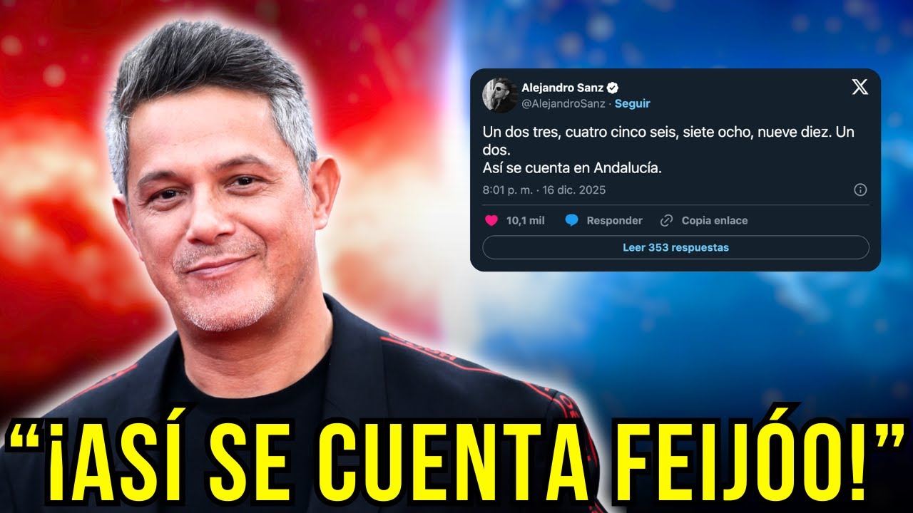 Alejandro Sanz responde a Feijóo tras su comentario sobre los andaluces "Así se cuenta"2