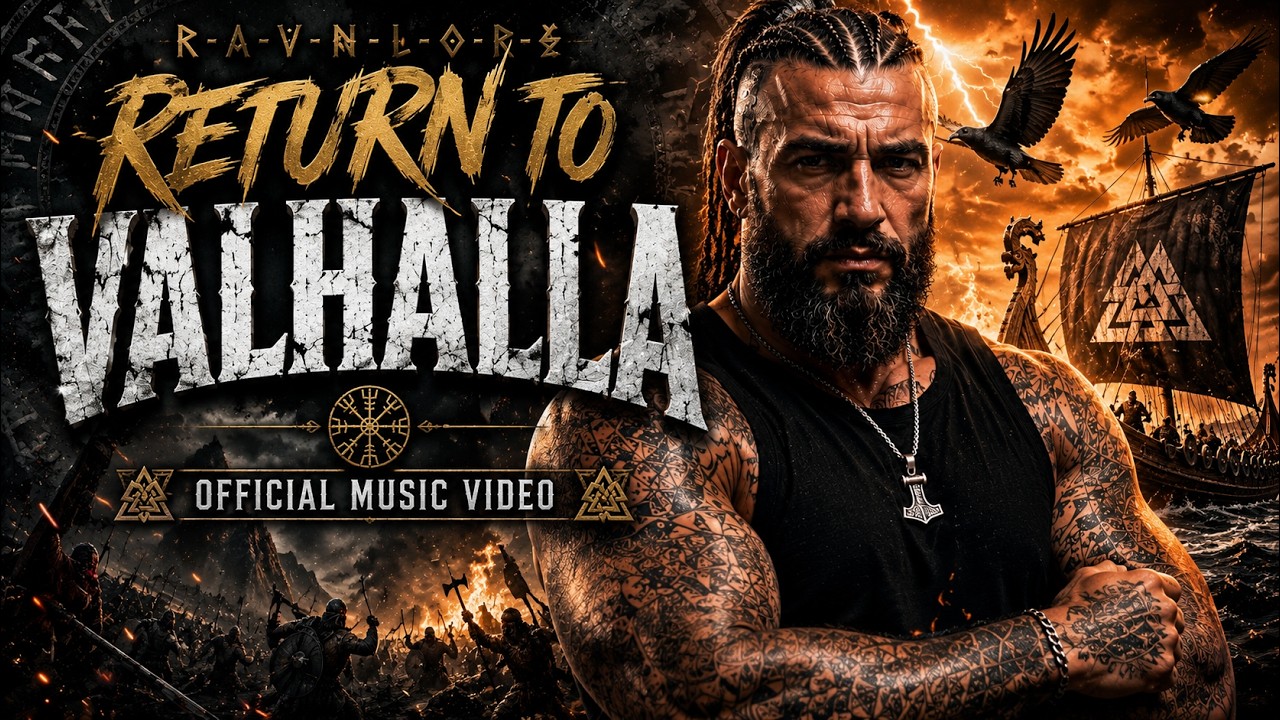 RETURN TO VALHALLA ⚔️ Official Music Video | Viking Warrior Anthem | RAVNLORE