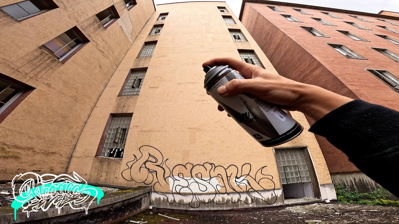 🔥 Graffiti Letters with Leftovers Spray Cans in an Abandoned Building 🔥 Resaks