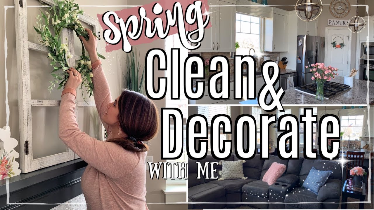CLEAN WITH ME 2019 :: SPRING CLEAN & DECORATE :: SPEED CLEANING MOTIVATION & SPRING DECORATING IDEAS