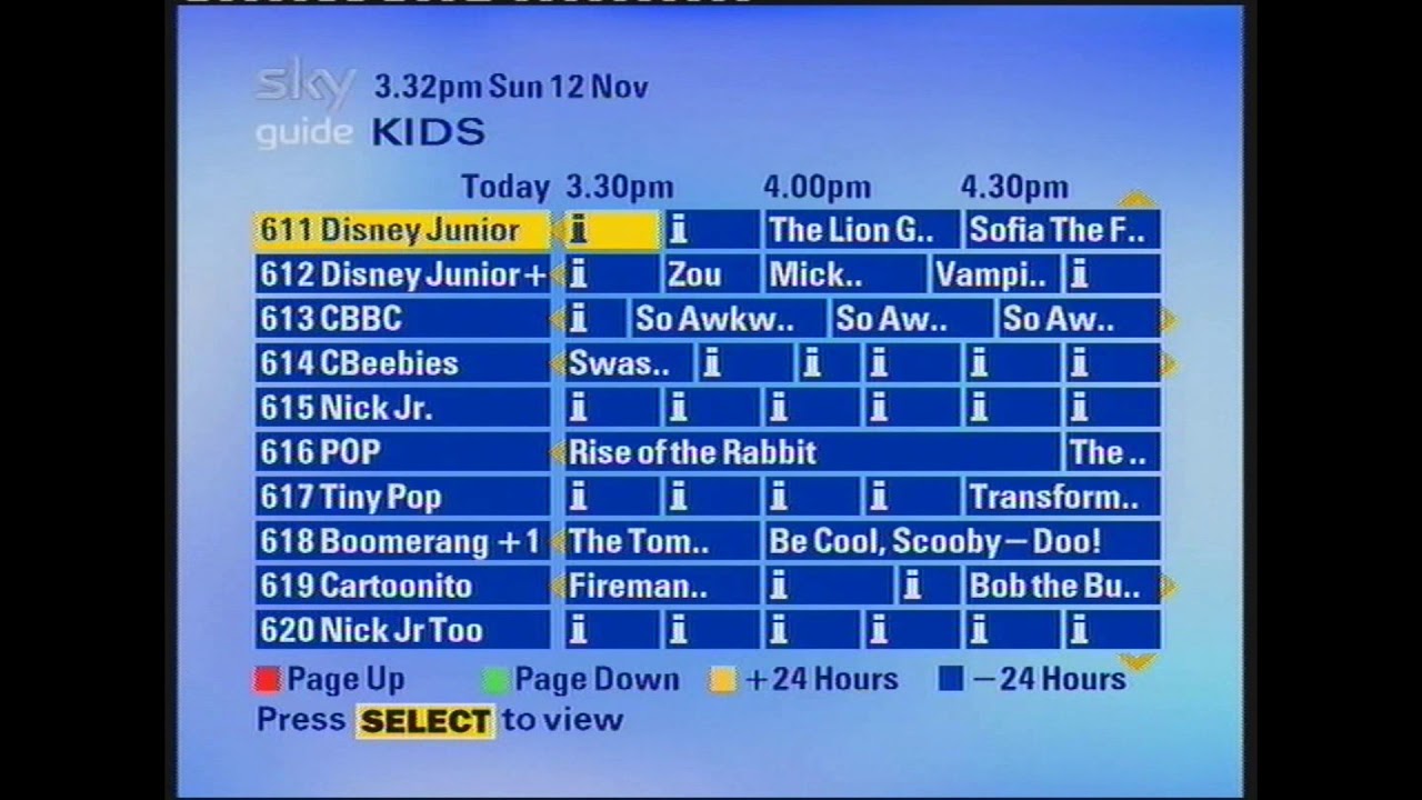 Old sky box EPG music still exists in 2017!
