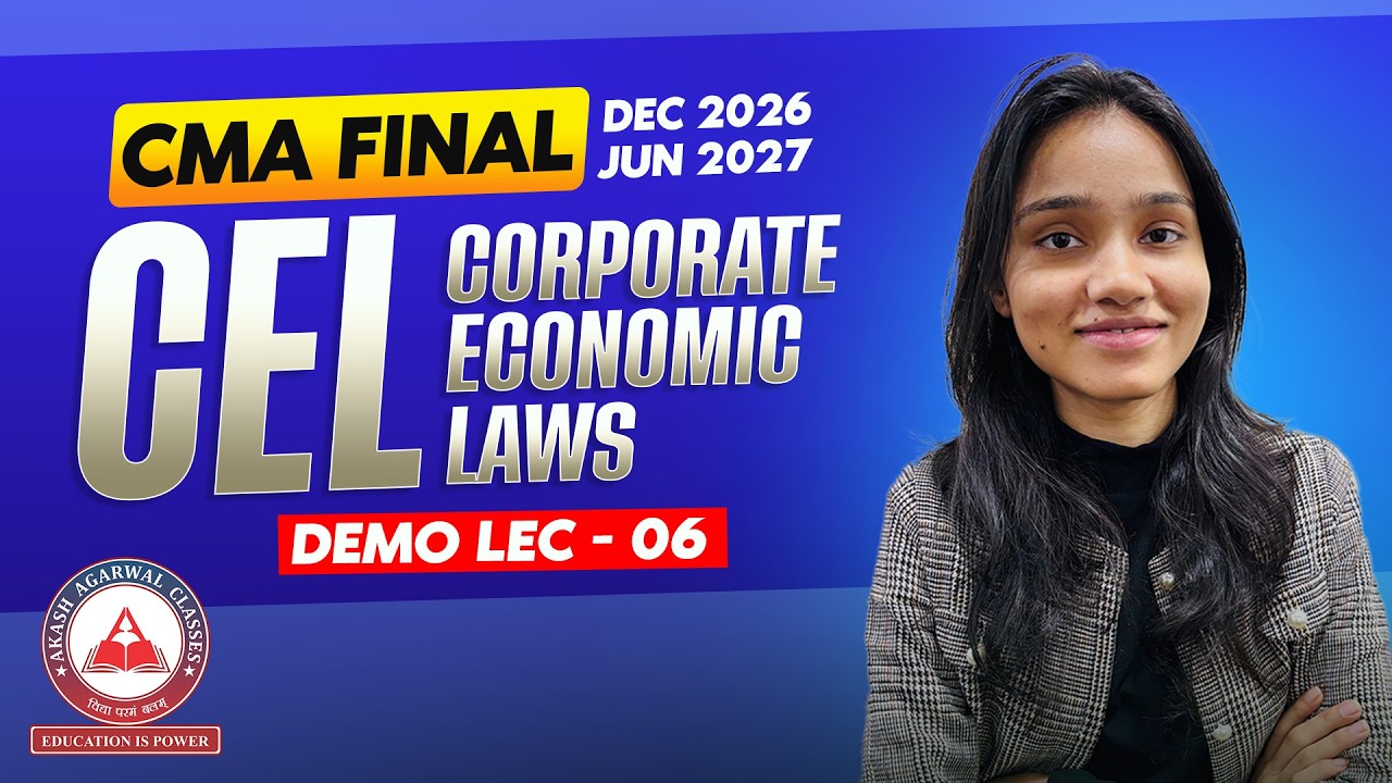 CMA Final Group 3 | CEL Demo Lecture 06 | Dec 2026 & June 2027