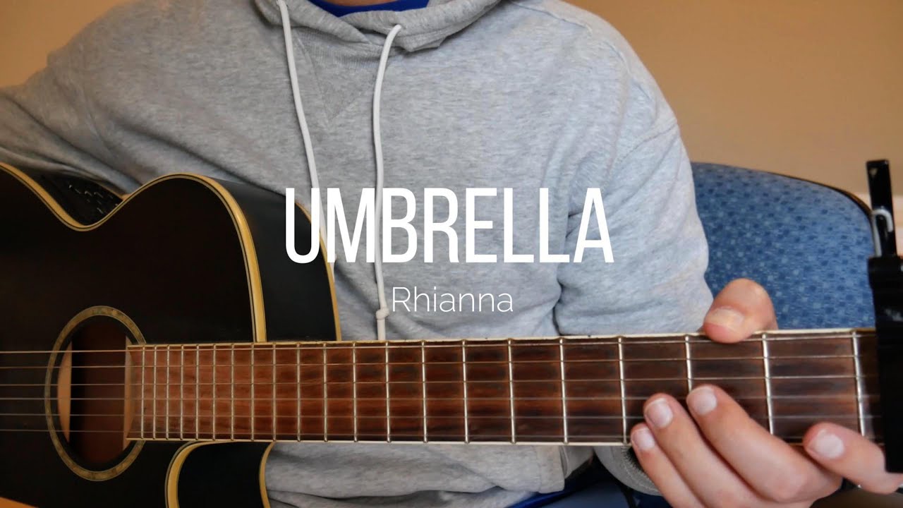 How to Play Umbrella by Rhianna - Guitar Tutorial (easy)