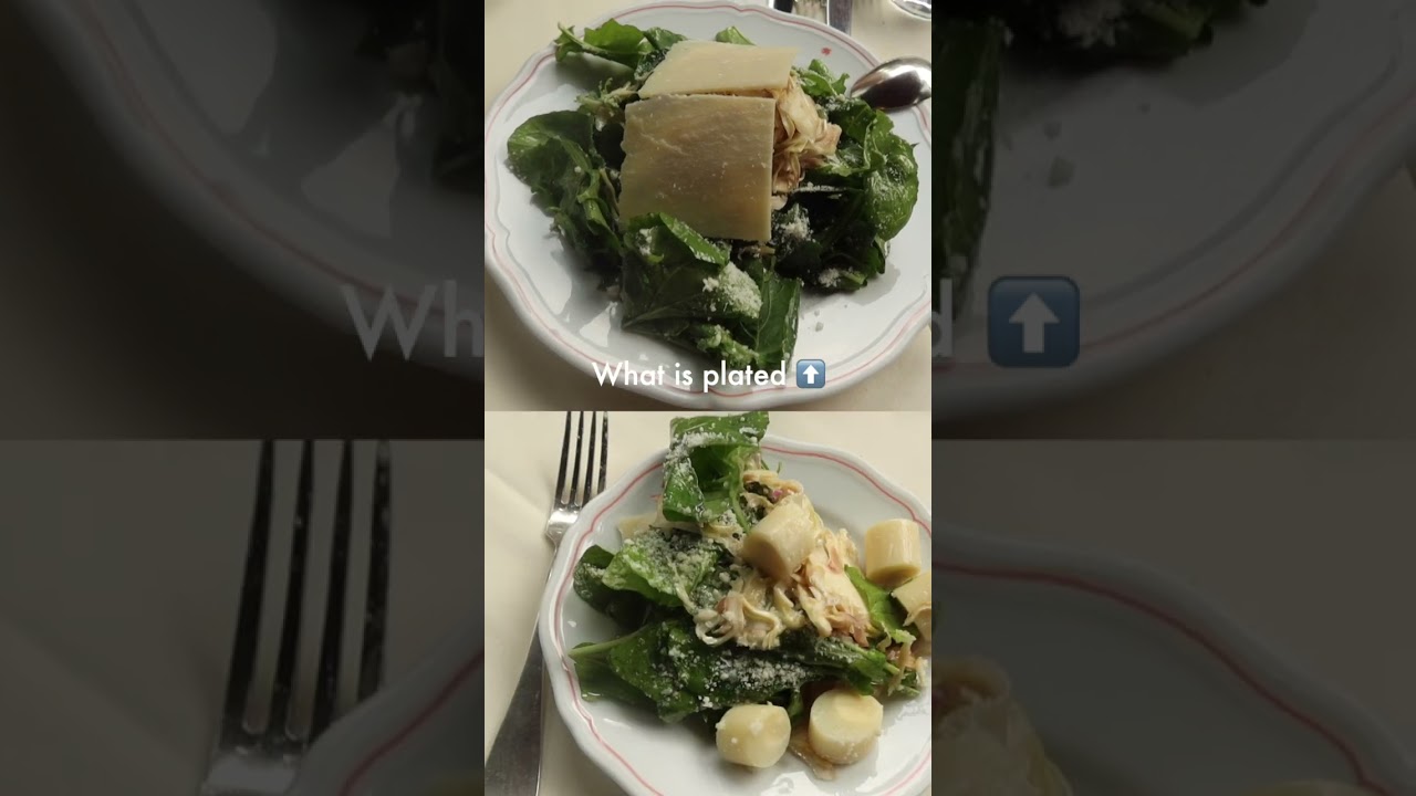 What I'm served and what I serve myself | St Ambroeuse NYC #portioncontrol