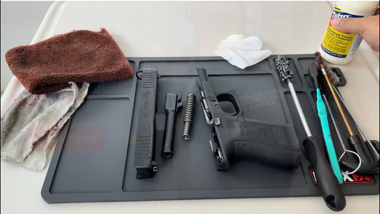 Cleaning my Glock 19-5 using Tetra Gun #firearms #gun #cleaning #maintenance #glock