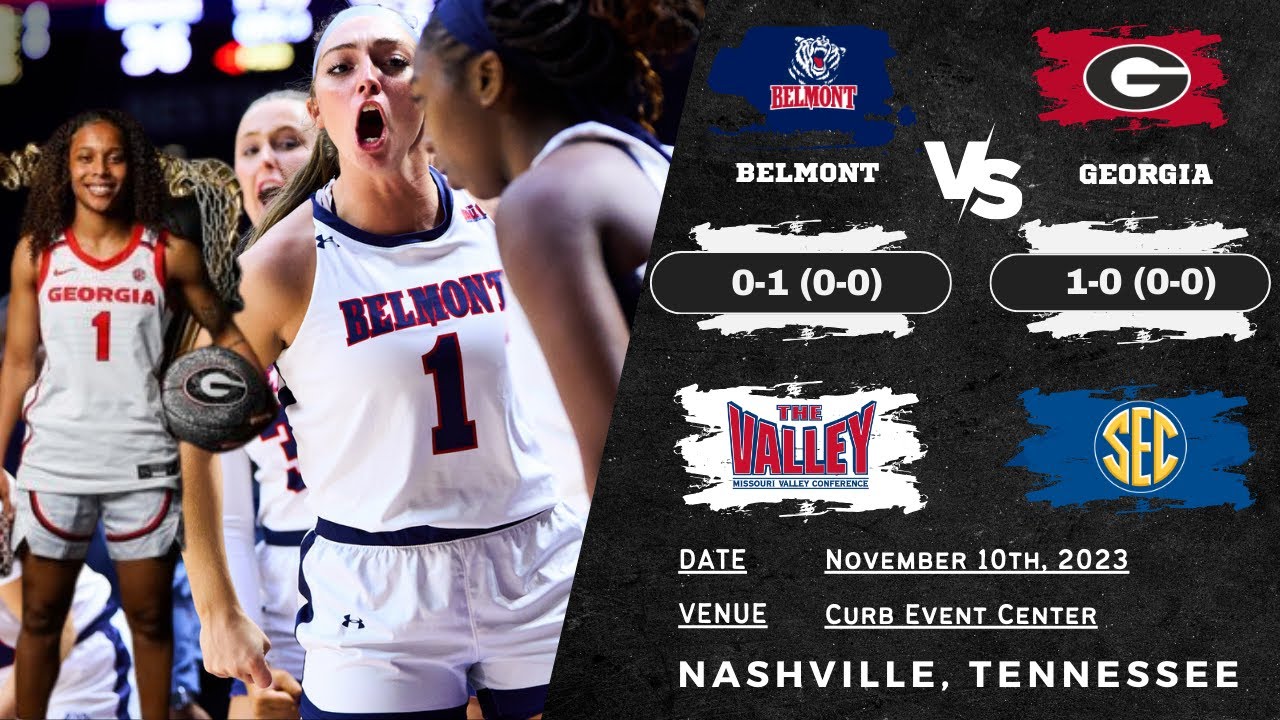 Belmont vs Georgia | NCAA Women's Basketball | 11.10.23