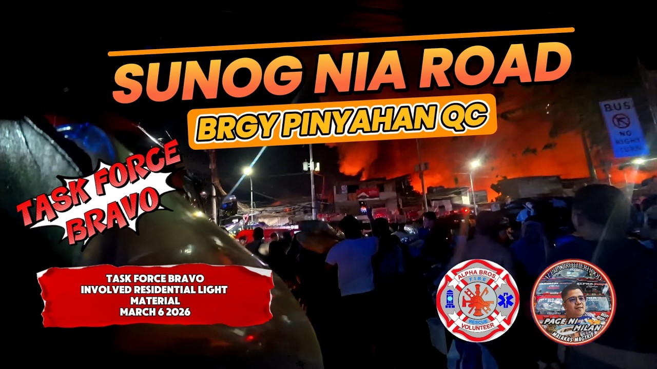 SUNOG SA NIA ROAD BARANGAY PINYAHAN QC. TASK FORCE BRAVO MARCH 6 2026
