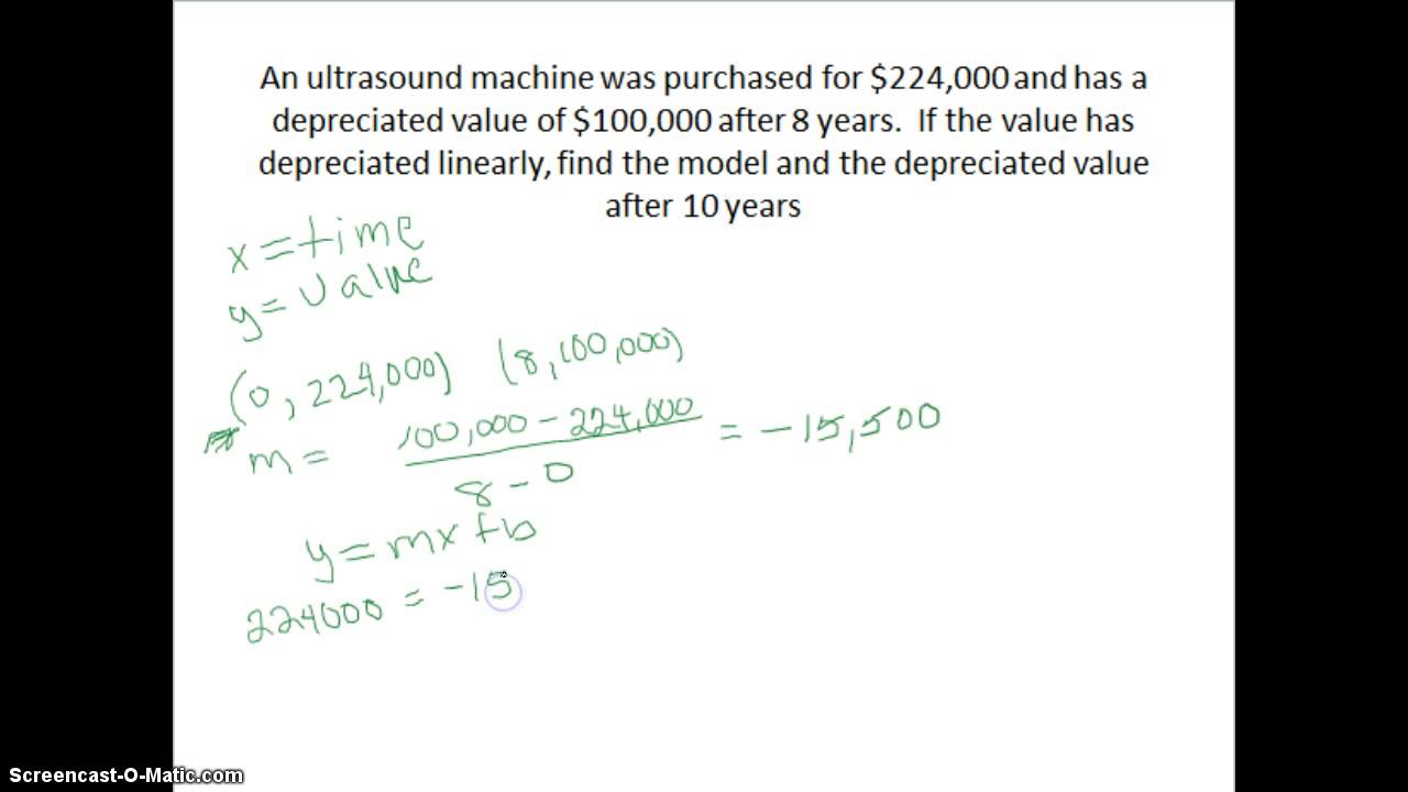 linear depreciation