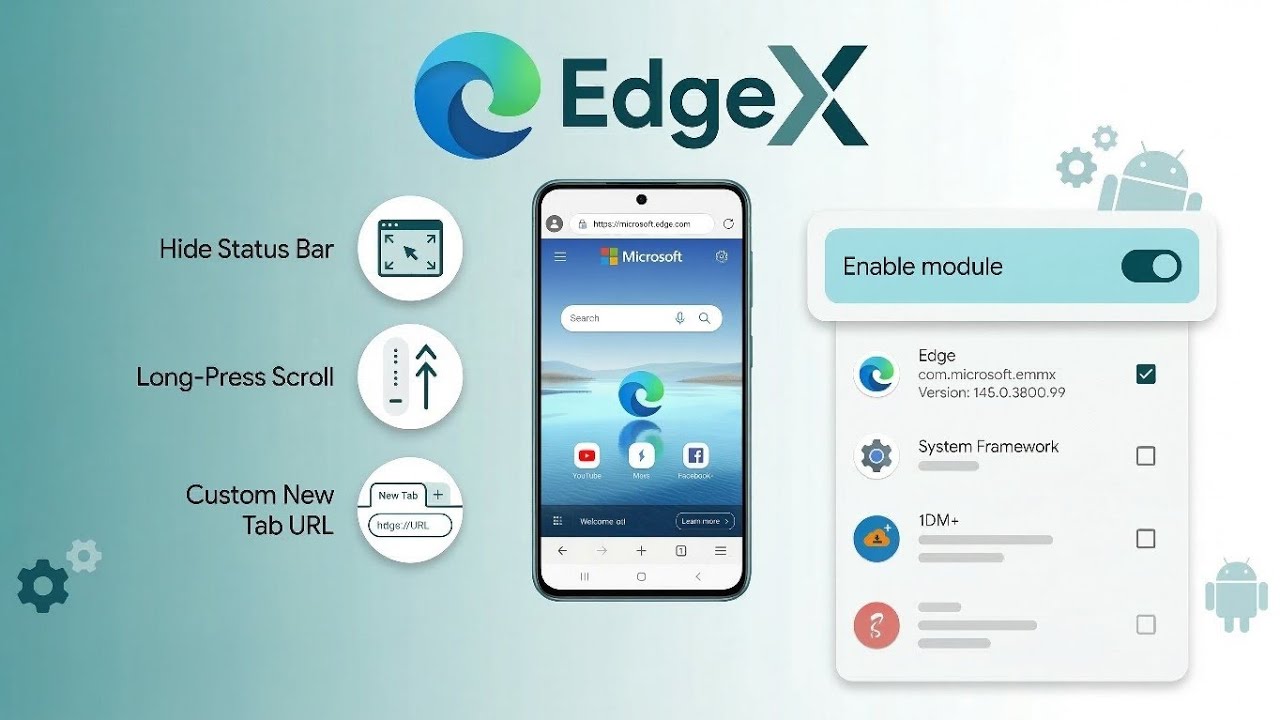 🚀 Unlock PRO Microsoft Edge on Android! EdgeX LSPosed Guide 🤯