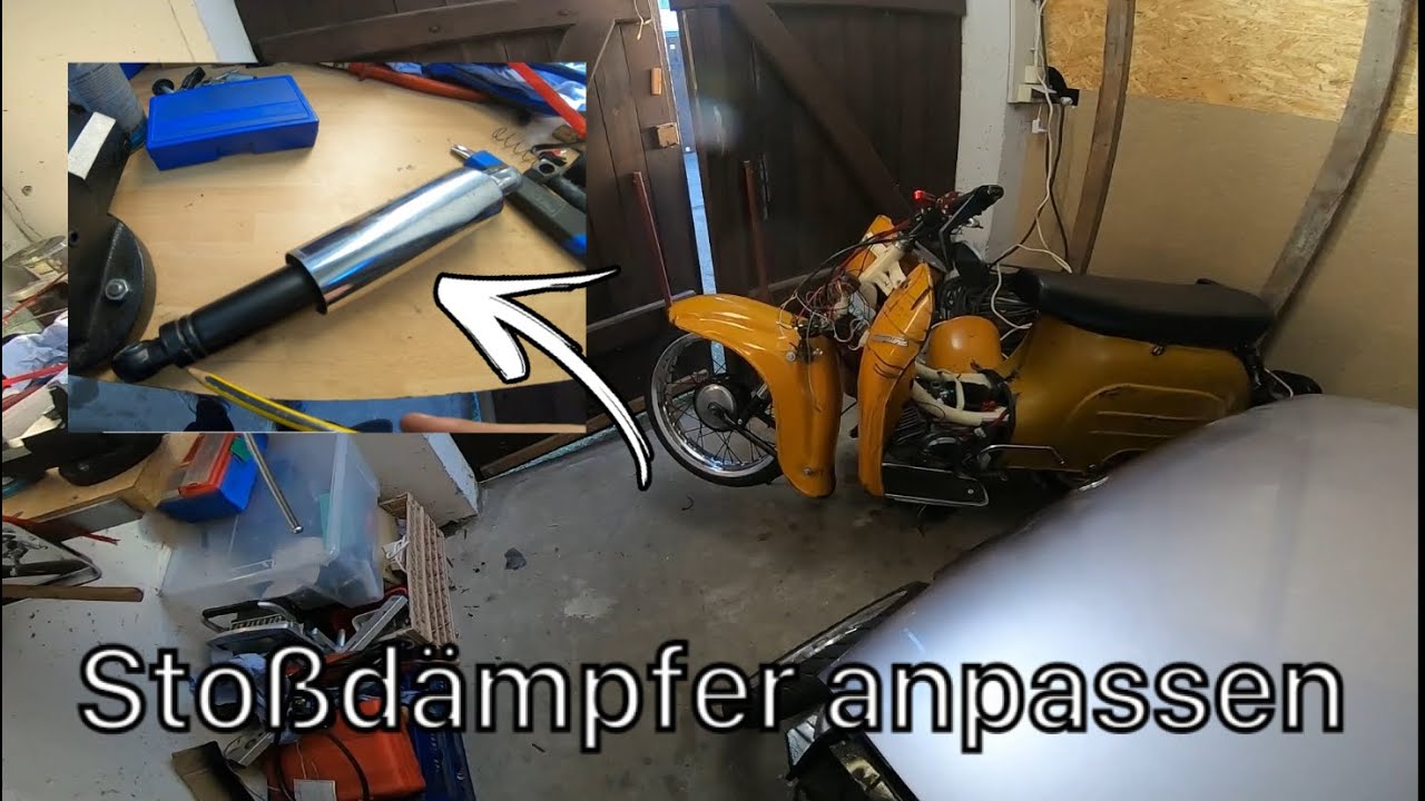 Stoßdämpfer anpassen für 2.5er Felge | Simson | Scheibenbremse Umbau Teil 2 | Deaabo