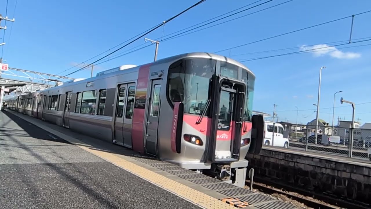 日立IGBT-VVVF 山陽本線 227系500番台 urara G普通 三原行き 東岡山発車