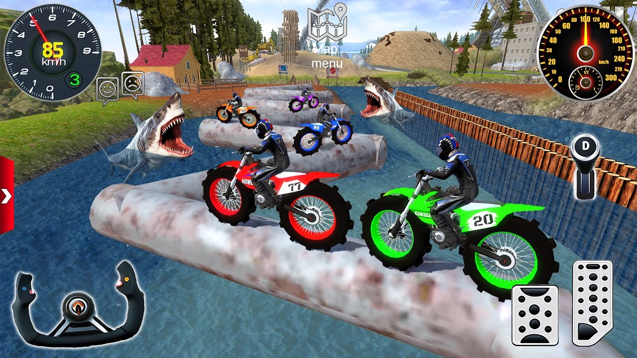 Impossible Motocross Dirt Bike Stunt Racer - Off-Road Racing Simulator 3D - Android GamePlay #2