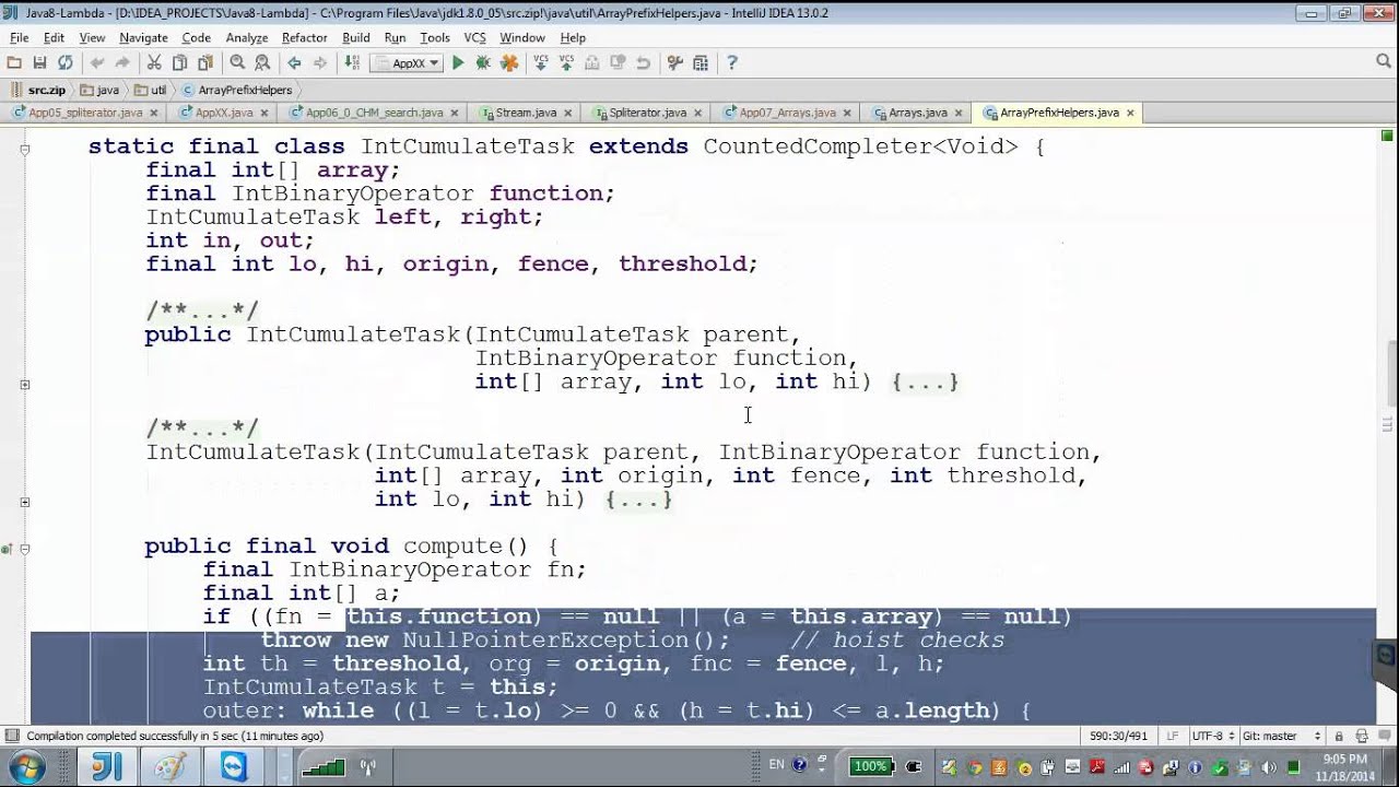 GolovachCourses: Java Multithreading 18.11.2014 Lecture #15-2. Fork/Join. Recursion parallels.
