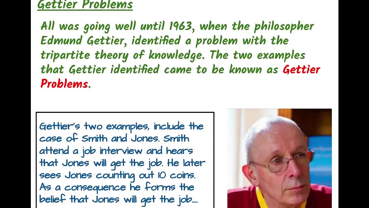 Epistemology - JTB