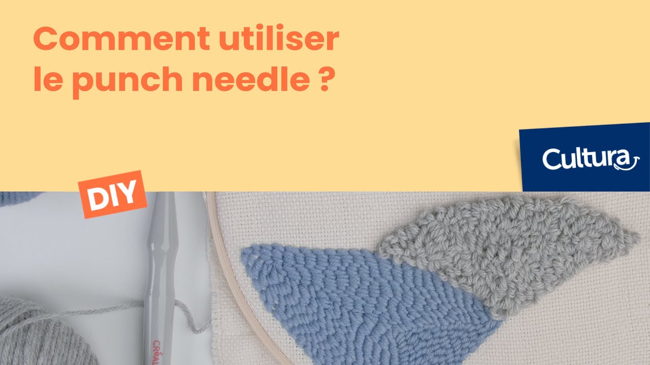 DIY cr&eacute;atif : Utiliser le punch needle aiguille fine
