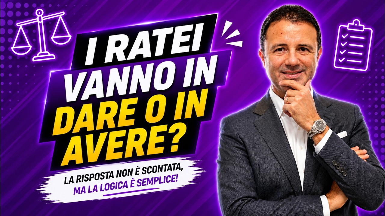 Ratei: vanno in Dare o in Avere?