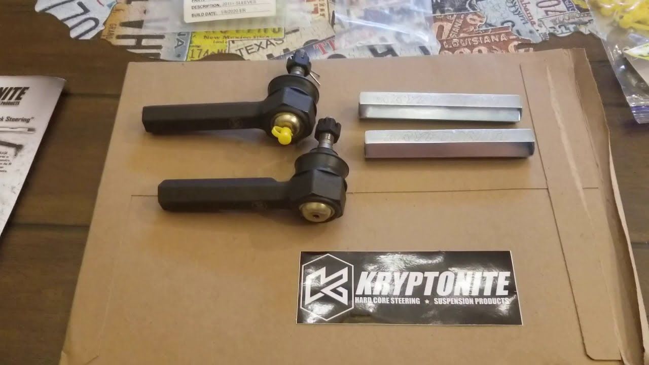 KRYPTONITE PRODUCTS  Death Grip Tie Rods & Solid Steel Tie Rod Sleeves