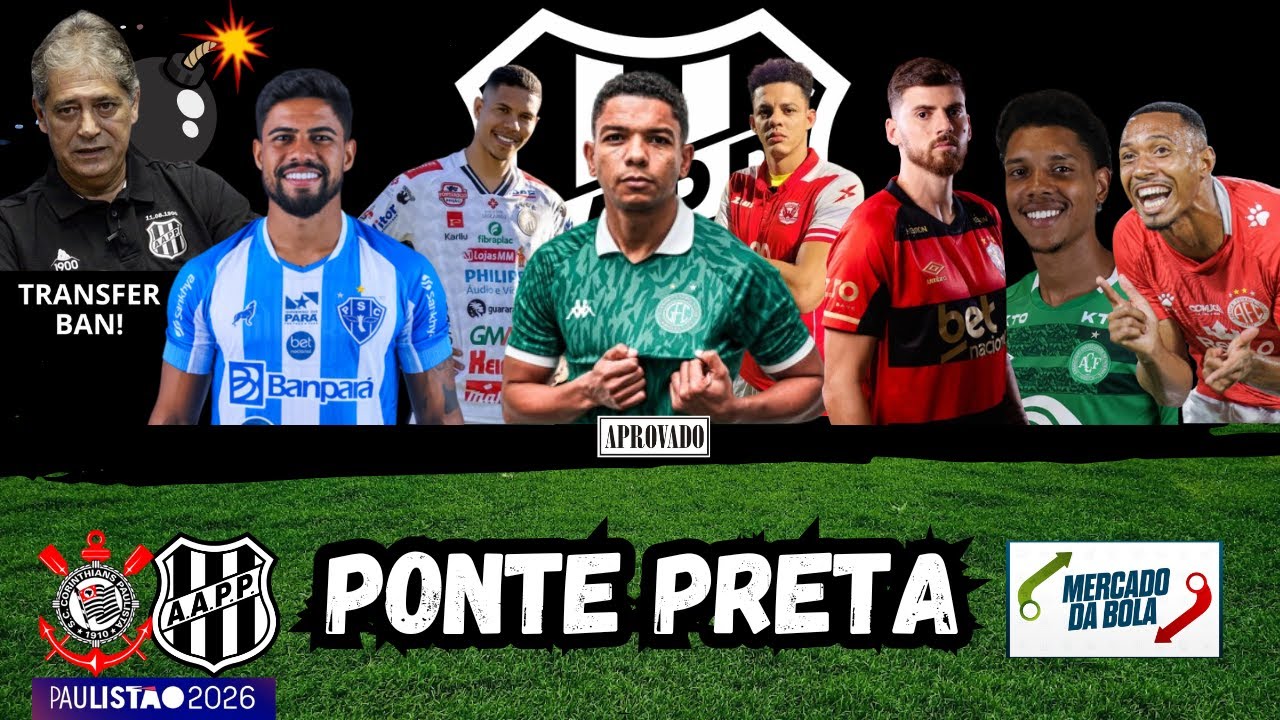 Mercado e política na Ponte Preta; possível escalação contra o Corinthians — ALERTA LIGADO