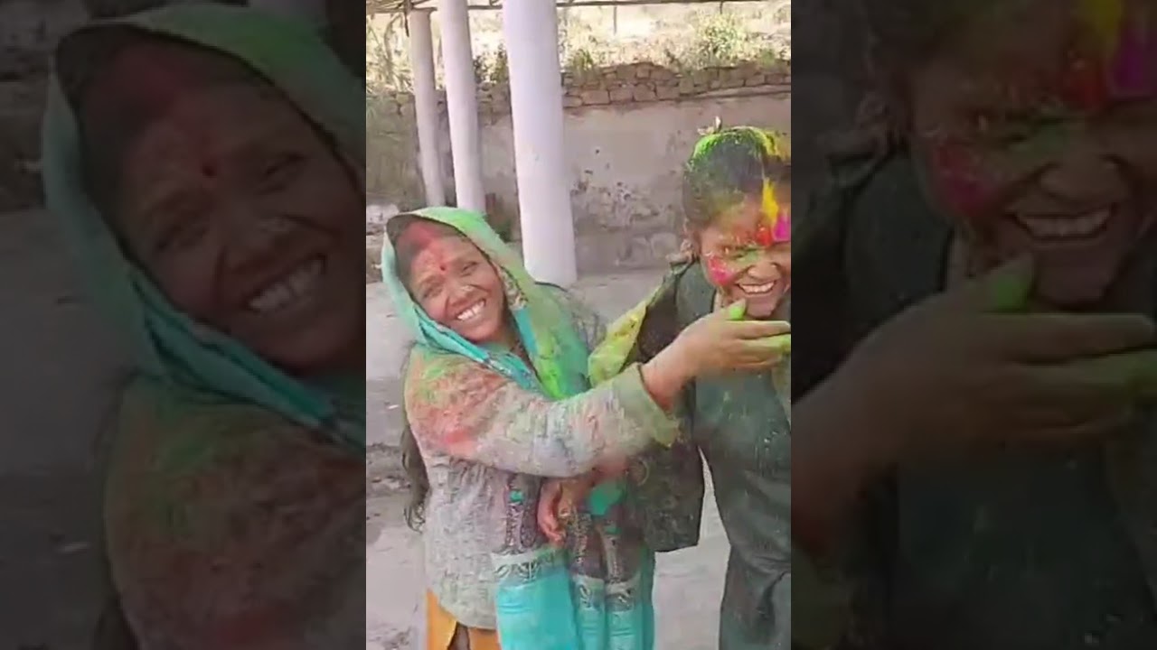 होली मनाई सबके साथ धूमधाम से