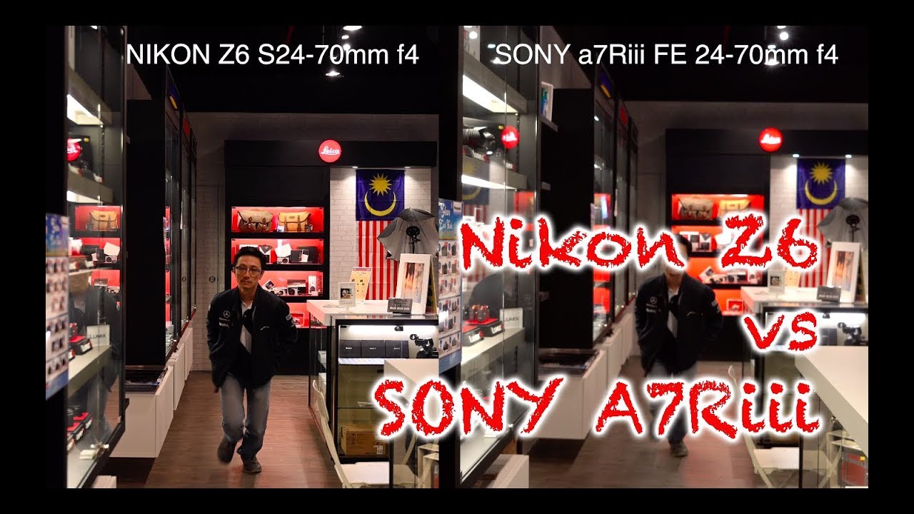 NIKON Z6 vs A7RIII Video Autofocus test in 4K