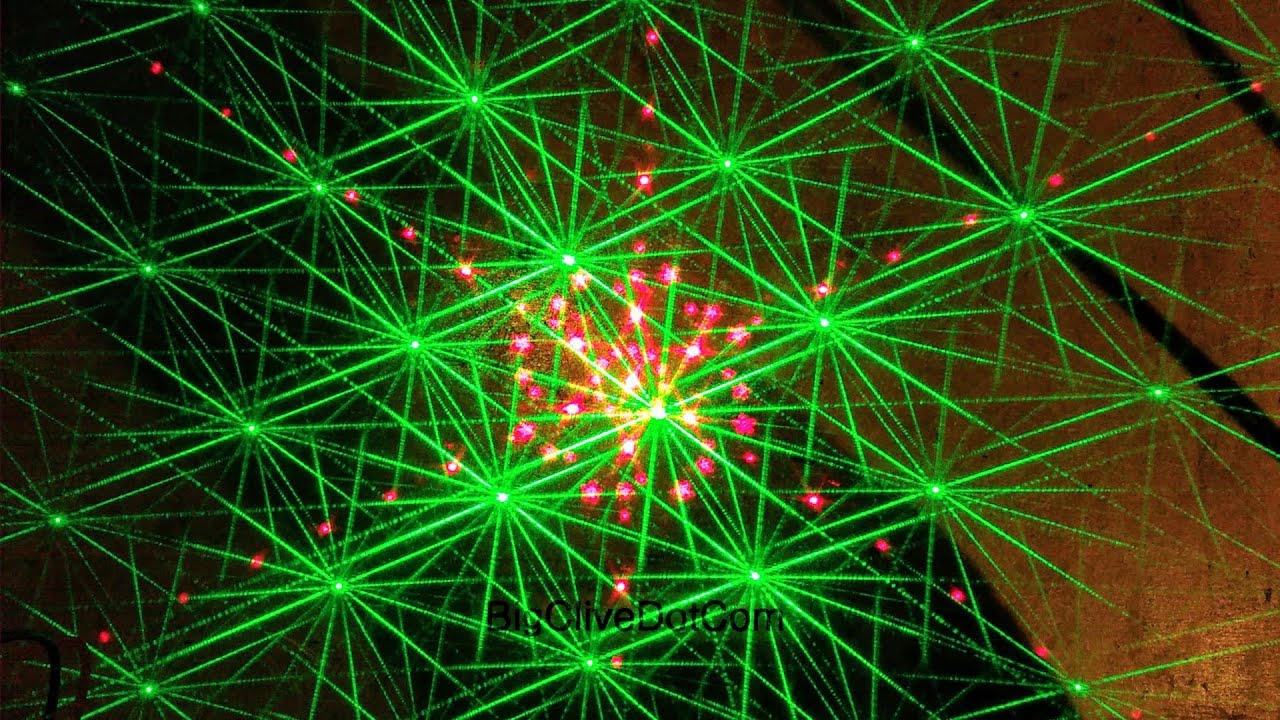 Cheap laser light with amazing diffraction grating disk