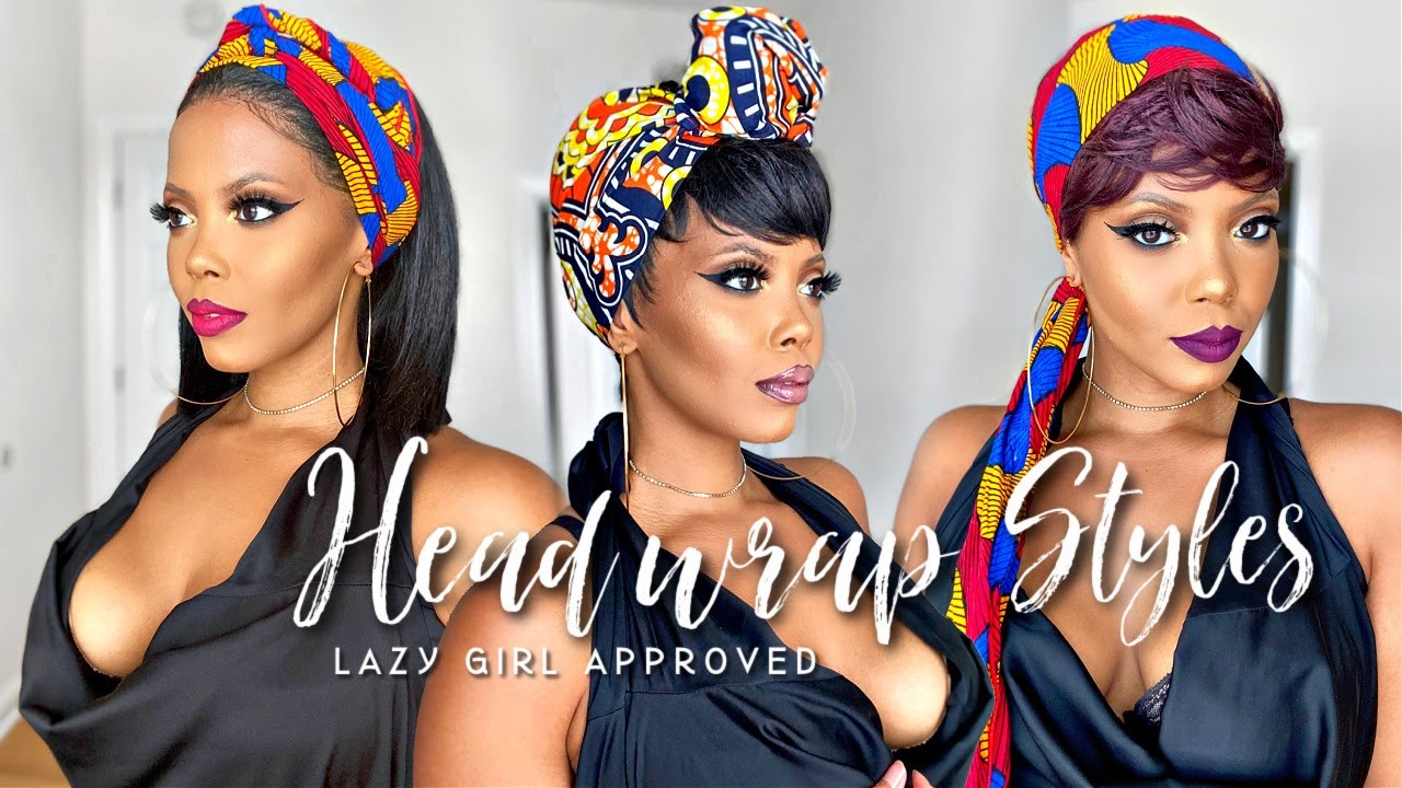 😍 YES! Quick & Easy Head Wrap/Turban Tutorial | 5 STYLES FOR PIXIE CUTS WIGS TWA & PROTECTIVE STYLE