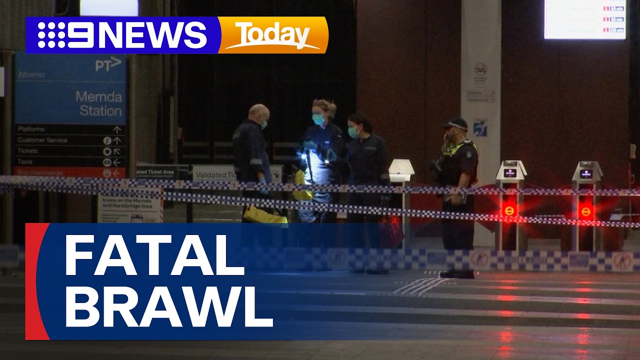 Teens arrested after deadly brawl at train station | 9 News Australia
