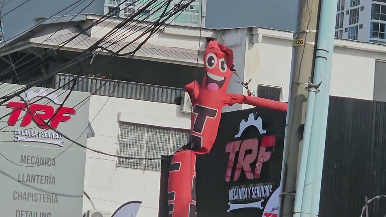 Taller trf sky dancer vídeo (sky dancer naranja 20ft).