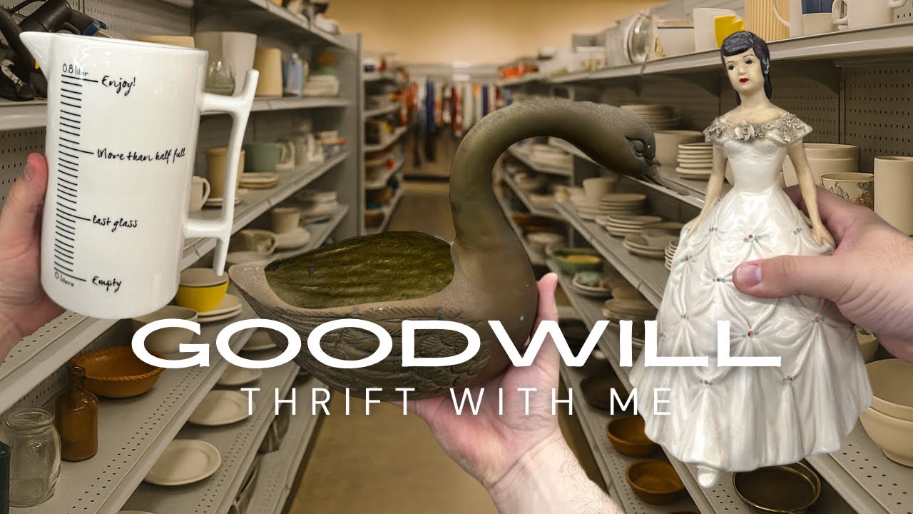 GOODWILL THRIFT WITH ME + HIDDEN GEMS AND VINTAGE FINDS! #thriftwithme #goodwill #goodwillfinds