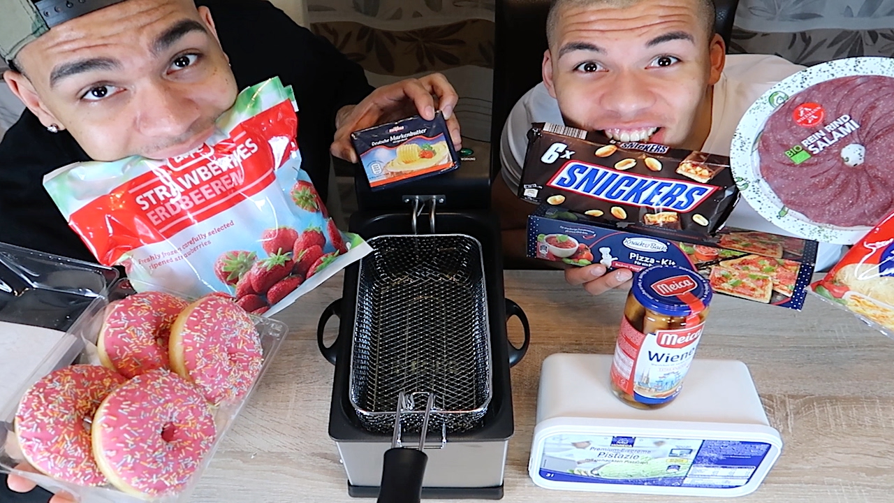 PIZZA, EIS und mehr FRITTIEREN !!! | Kelvin und Marvin