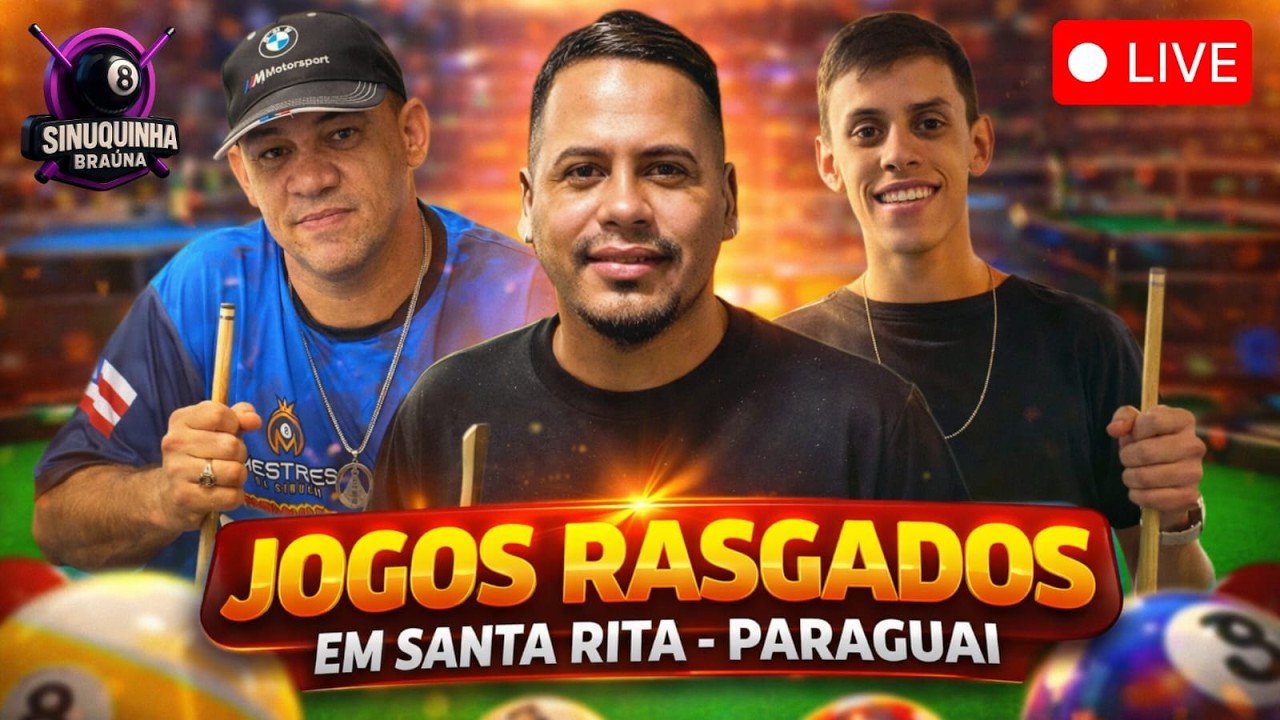🔥 AO VIVO DIRETO DO PARAGUAY! Lambe Lambe, Nego Wallison, Katrina | Jogos Rasgados em Santa Rita 🇵🇾