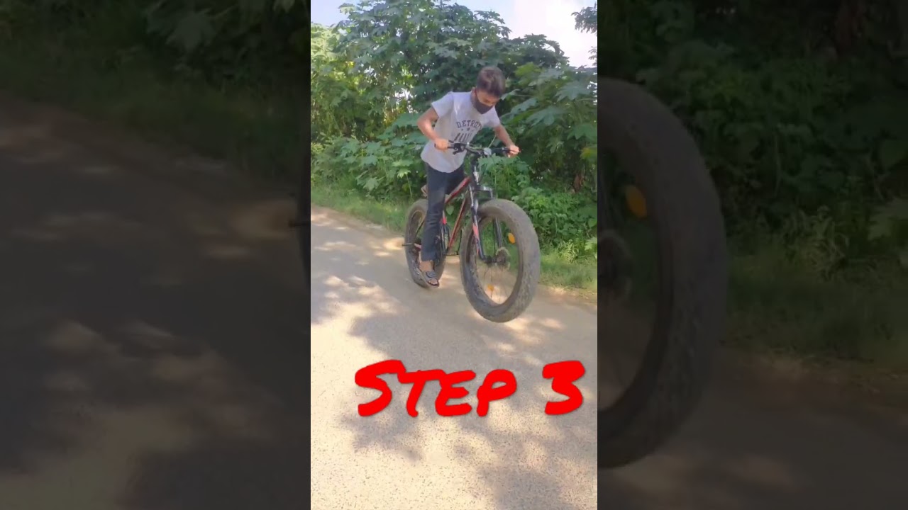 How to Do WHEELIE on Fat Bike#shorts #fatbikestunt #trending #viral #shorts