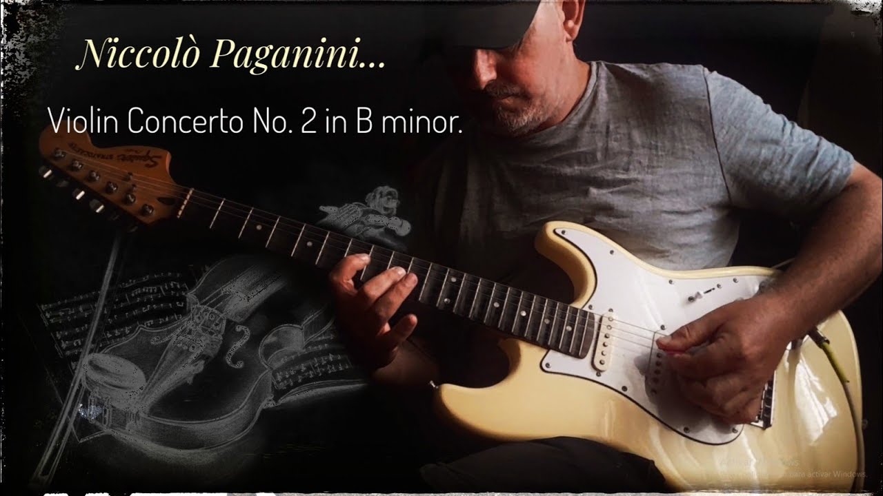Niccolò Paganini - Violin Concerto No. 2 in B minor, Op. 7. #guitarsolo  #yngwiemalmsteen 