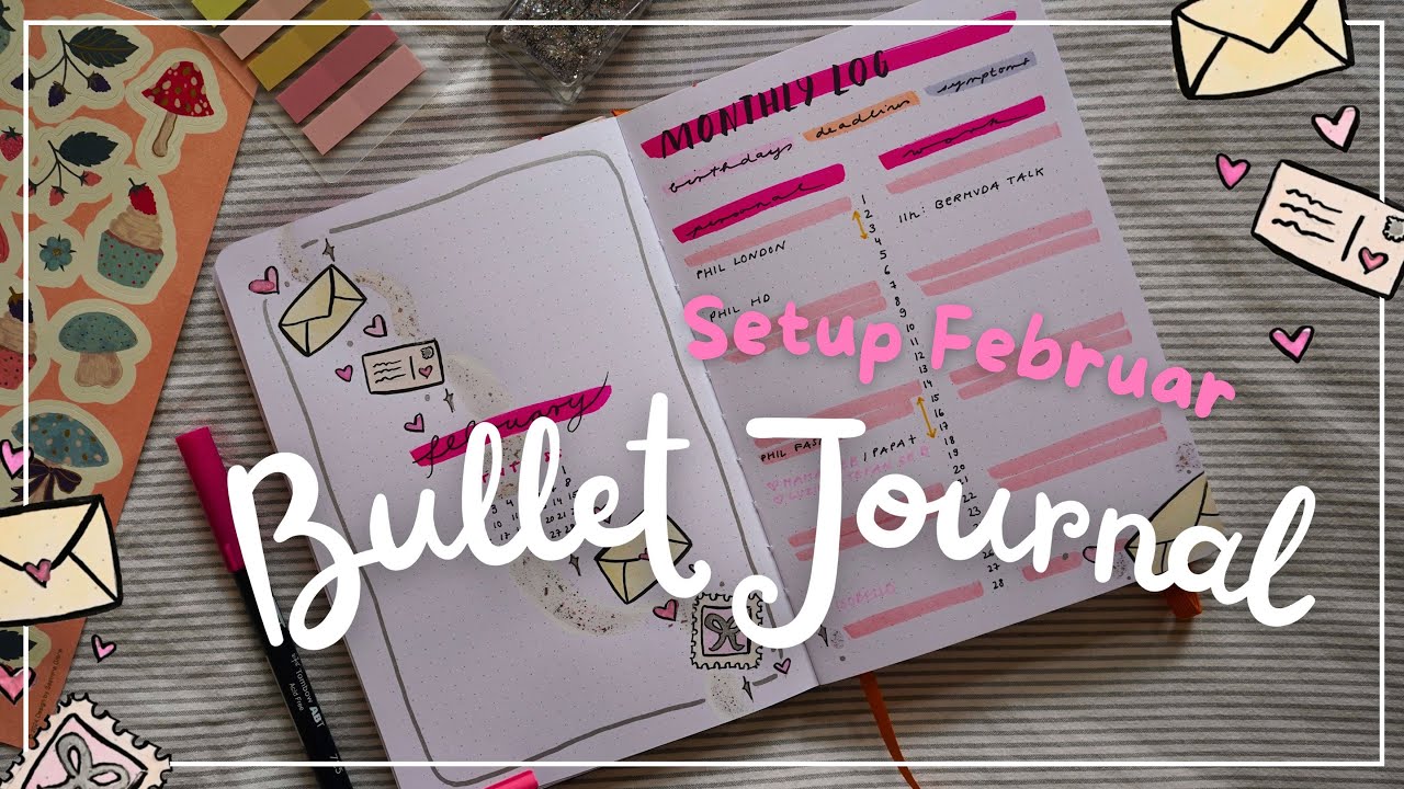 BULLET JOURNAL Setup | Plan with me Februar | Journaling Routine