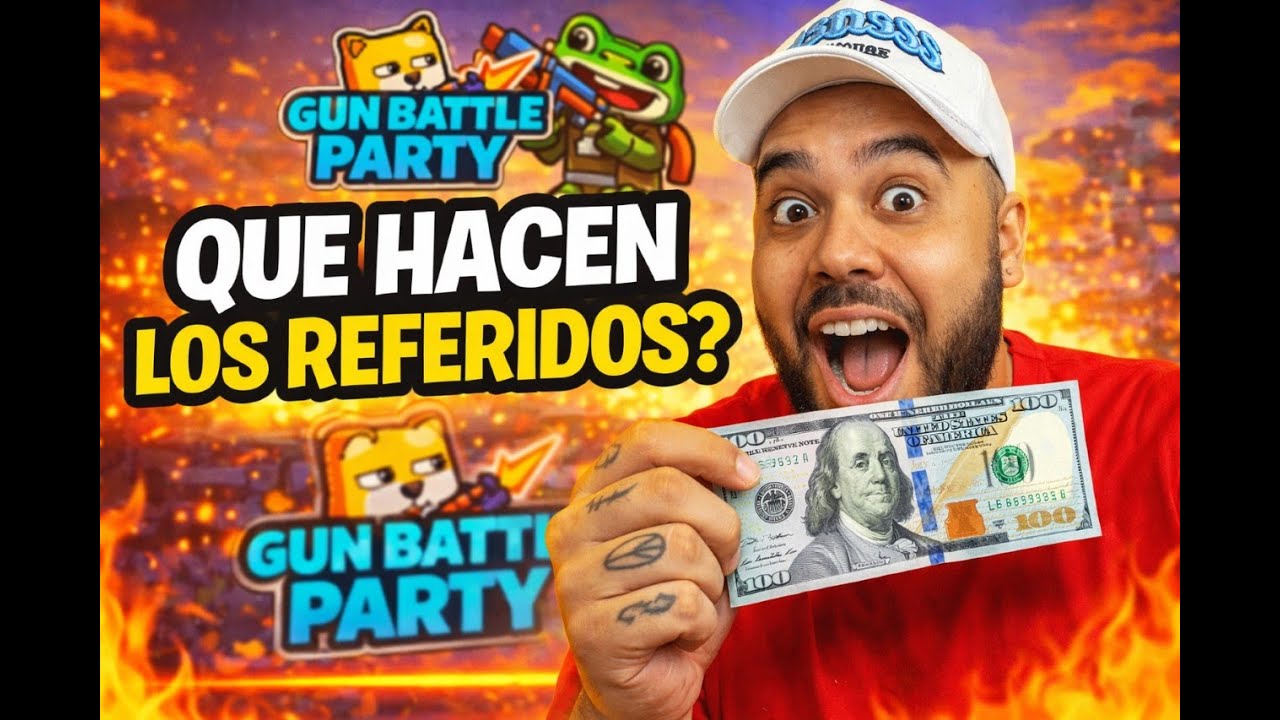 Como ganar REFERIDOS en Gun Battle Party Y GENERAR MAS DINERO 2026